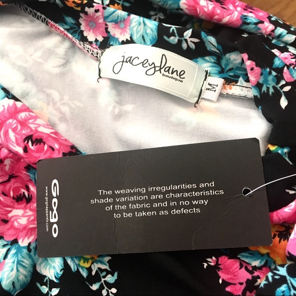 w/TAG FLORAL Print Midi DRESS - Picture 6 of 6